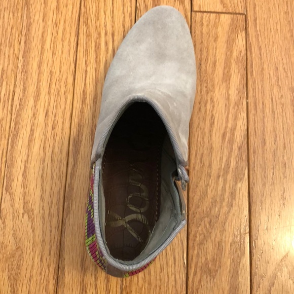 Sam Edelman Petty Ankle Boots with Aztec Print - Picture 4 of 4